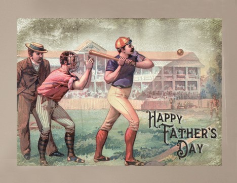 happy fathers day baseball